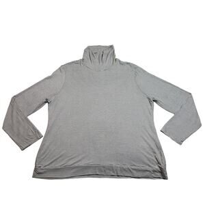 41Hawthorn Turtleneck Stripe Pullover Top Size XXL Stretch Casual Classic